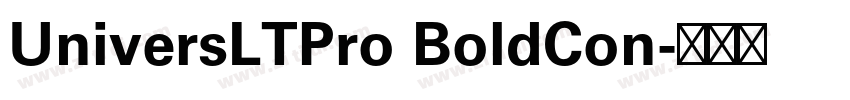 UniversLTPro BoldCon字体转换